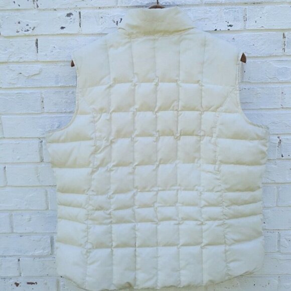 Eddie Bauer Cream Premium Goose Down Vest Size XXL - Picture 5 of 6